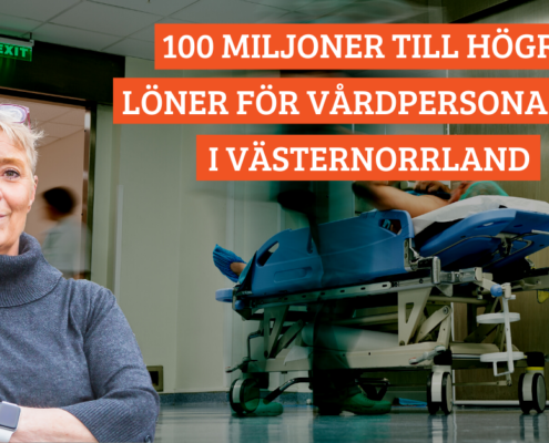 100 miljoner till högre löner för vårdpersonal i Västernorrland